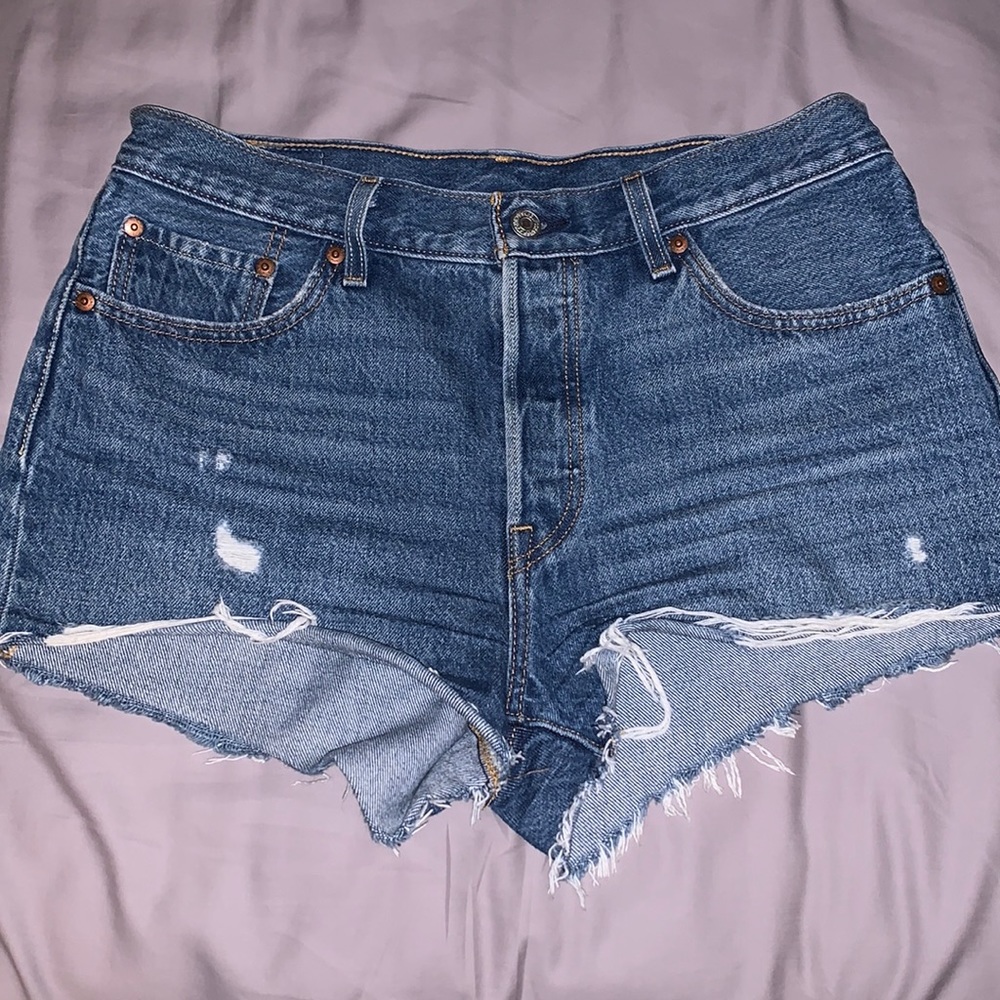 Cutoff Denim Shorts
